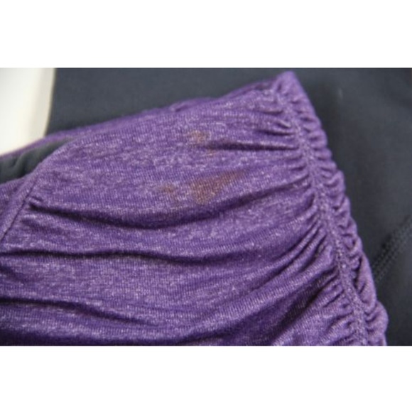 Legging Athleta Femme Avec Jupe Intégrée (2 En 1) Yin Yang - Taille S - Couleur Gris/violet - Occasion En Très Bon état
